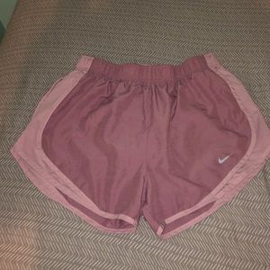 pink nike dri fit shorts